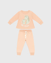 Pijama Pantalón Manga larga Caballos Rosa